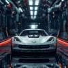 A3 Portrait Corvette Wallpaper on Aluminum