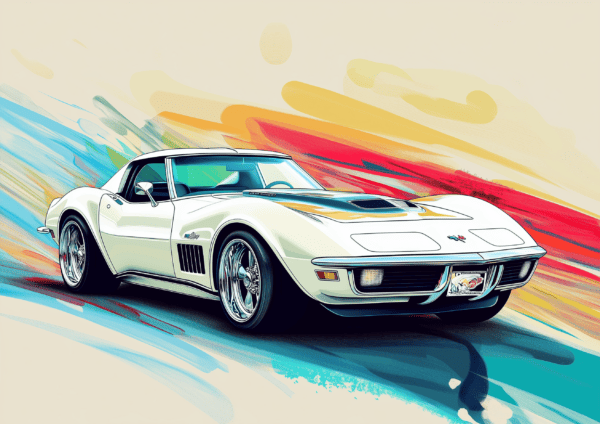 corveete L (2) A3 landscape Corvette Wallpaper on Aluminum