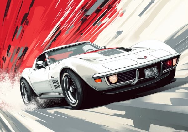 corveete L (6) A3 landscape Corvette Wallpaper on Aluminum