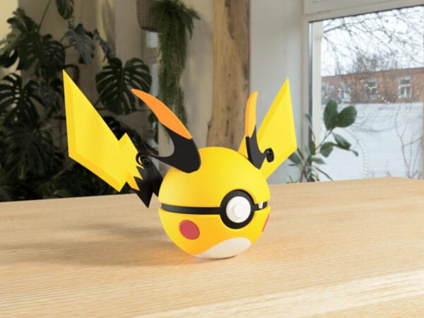 0026 - Mega Raichu X Mega Raichu X Pokeball - Custom 3D Printed Pokemon Design