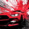 A3 Portrait Mustang Wallpaper on Aluminum
