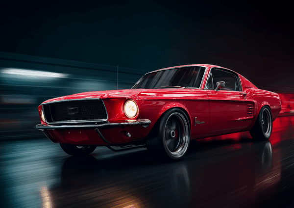 A3 landscape Mustang Wallpaper on Aluminum