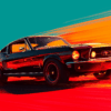 A3 landscape Mustang Wallpaper on Aluminum