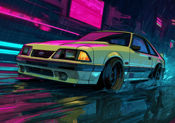 A3 landscape Mustang Wallpaper on Aluminum